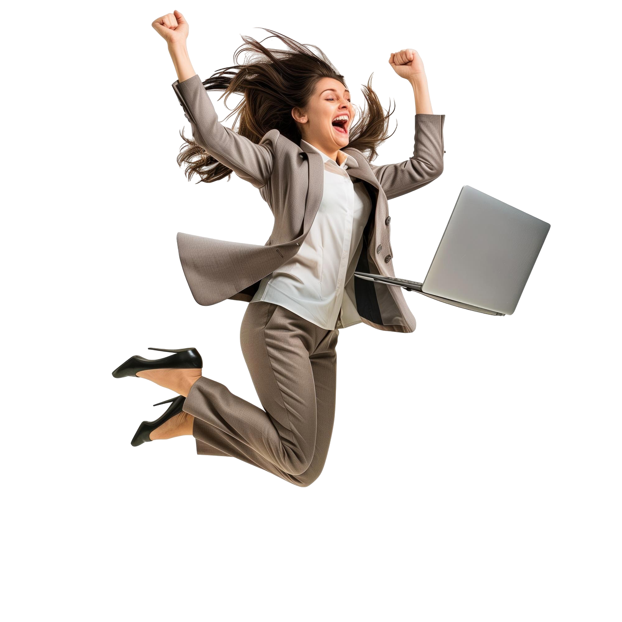 business-woman-jump-fly-with-laptop-transparent-background